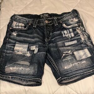 Silver Jeans Distressed Jean Shorts